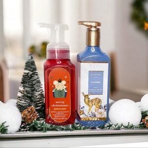 Bath & Body Works Hand Soap Cranberry Punch & Flannel Winter Scents Nwt